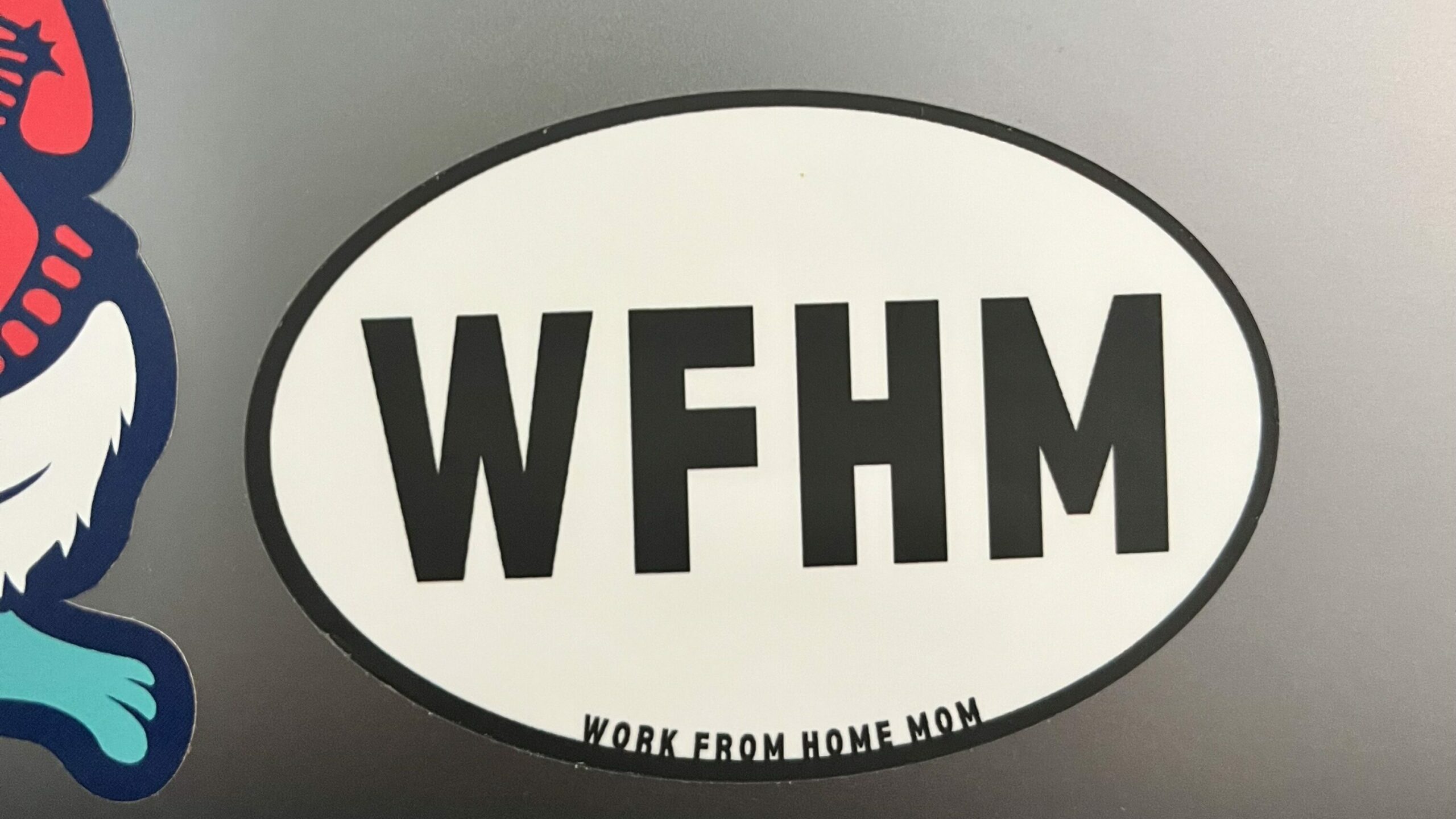 WFH Mom sticker Stickermule